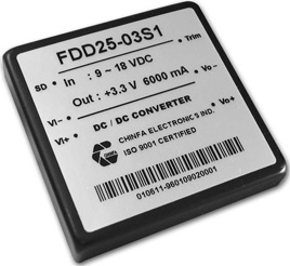 FDD25-05S1, DC/DC конвертер серии FDD25 мощностью 25 Ватт